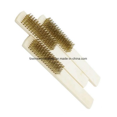 Wooden Handle Cooper Wire Brush (WW-WWB03)