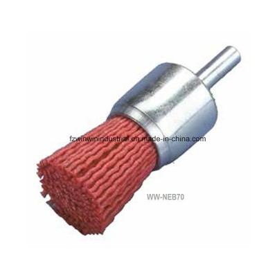 Shaft Mounted Abrassive Nylon End Brush