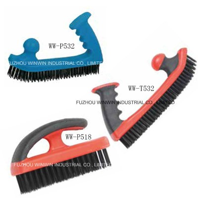 Jumbo Wire Brush with Soft Grip Handle