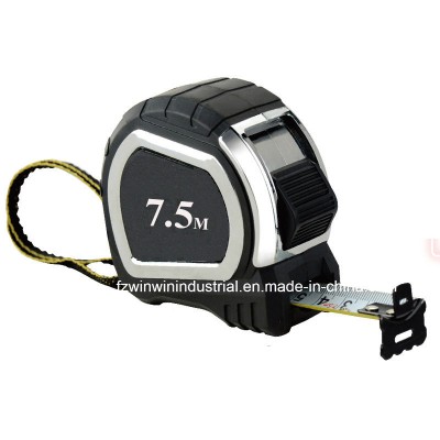 Plating ABS Case and Rubber Coated Steel Tape Measure (WW-TMC29)